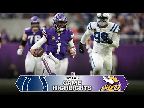 Indianapolis Colts vs. Minnesota Vikings Game Highlights | NFL 2026 Season Week 7