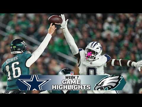Dallas Cowboys vs Philadelphia Eagles Game Highlights | 2026 NFL Season Week 7