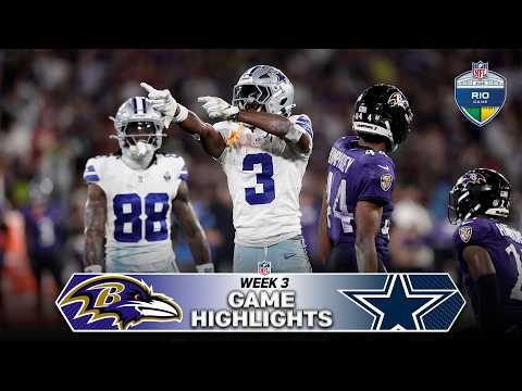 Baltimore Ravens vs Dallas Cowboys Game Highlights from Rio | 2026 NFL Season Week 3