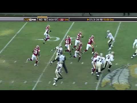 Robert Meachem steals an interception back and returns it for a touchdown