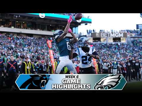 Carolina Panthers vs. Philadelphia Eagles Game Highlights | NFL 2026 Season Week 6