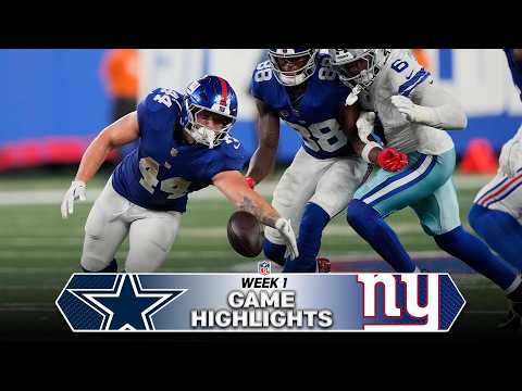 Dallas Cowboys vs New York Giants Game Highlights | NFL 2026 Season Week 1
