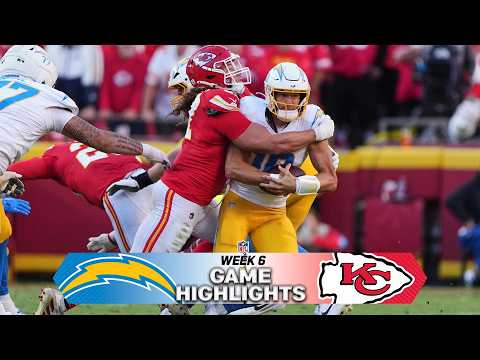 Los Angeles Chargers vs Kansas City Chiefs Game Highlights | 2026 NFL Season Week 6