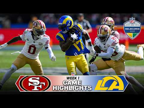 San Francisco 49ers vs Los Angeles Rams Game Highlights | 2026 Week 1 Melbourne Game