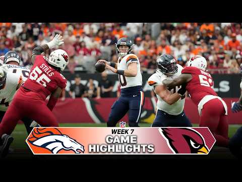 Denver Broncos vs Arizona Cardinals Game Highlights | 2026 NFL Season Week 7