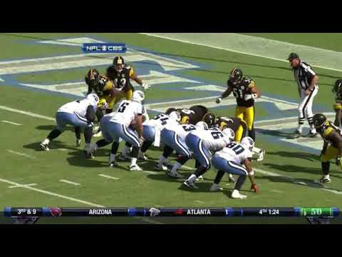Troy Polamalu、ラインを飛び越えてゴール前を止める