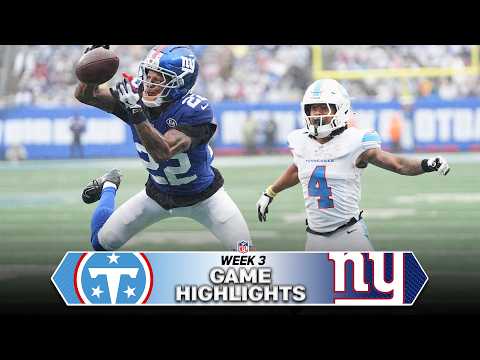 Tennessee Titans vs. New York Giants Game Highlights | NFL 2026 Season Week 3