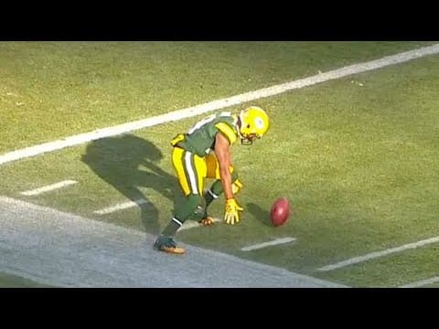 Randall Cobb exploits the kickoff out-of-bounds rule