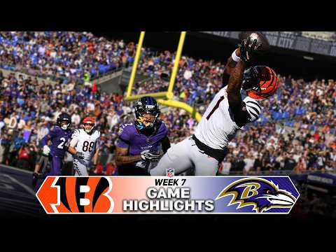 Cincinnati Bengals vs. Baltimore Ravens Game Highlights | 2026 NFL Season Week 7