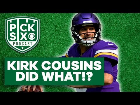 Kirk Cousins lines up behind the guard instead of the center