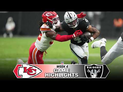 Kansas City Chiefs vs. Las Vegas Raiders Game Highlights | NFL 2026 Season Week 4