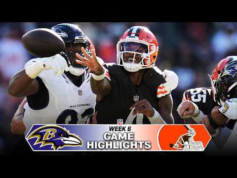Baltimore Ravens vs. Cleveland Browns Game Highlights | 2026 NFL Season Week 6