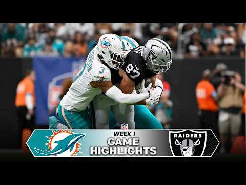 Miami Dolphins vs Las Vegas Raiders Game Highlights | 2026 NFL Week 1