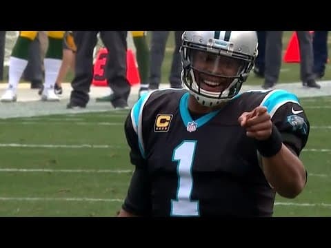 Cam Newton says “Watch this” and throws a touchdown