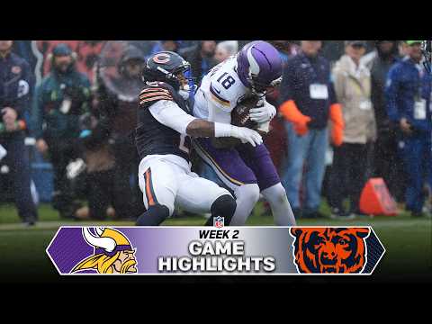 Minnesota Vikings vs. Chicago Bears Game Highlights | NFL 2026 Season Week 2