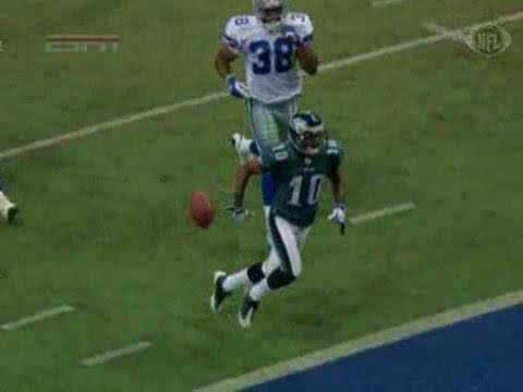 DeSean Jackson drops the ball before crossing the goal line