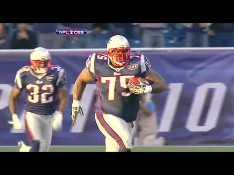 Vince Wilfork、初INTから325ポンドの巨体で爆走