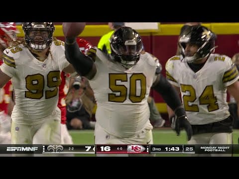 Khalen Saunders' 37-yard interception return