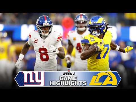 New York Giants vs Los Angeles Rams Game Highlights | 2026 NFL Season Week 2
