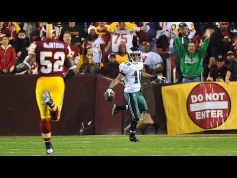 Michael Vick to DeSean Jackson for an 88-yard touchdown on the opening play