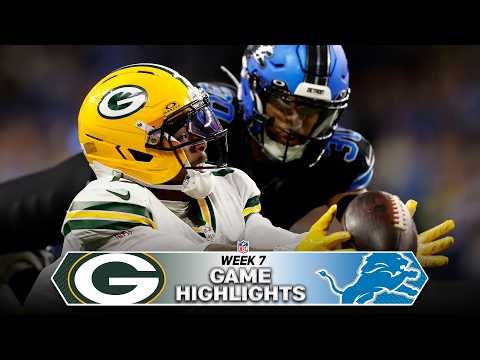 Green Bay Packers vs Detroit Lions Game Highlights | 2026 NFL Season Week 7
