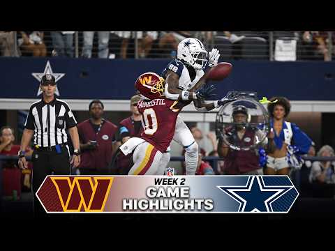Washington Commanders vs Dallas Cowboys Game Highlights | 2026 NFL Season Week 2