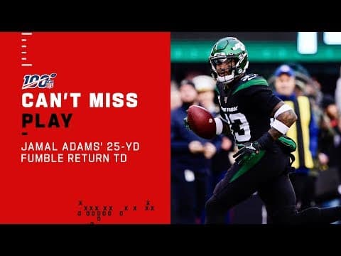 Jamal Adams steals the ball from Daniel Jones and returns it for a touchdown