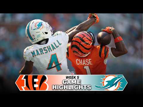 Cincinnati Bengals vs Miami Dolphins Game Highlights | 2026 NFL Season Week 5