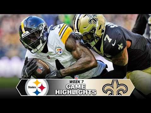 Pittsburgh Steelers vs. New Orleans Saints Game Highlights | 2026 NFL Season Week 7