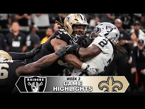 Las Vegas Raiders vs. New Orleans Saints Game Highlights | NFL 2026 Season Week 3