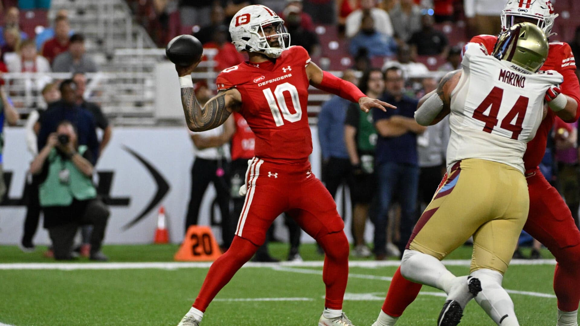 
                        UFL odds, picks: Expert makes best bets for Week 1 games, including D.C. vs. St. Louis, Columbus vs. Orlando
                    