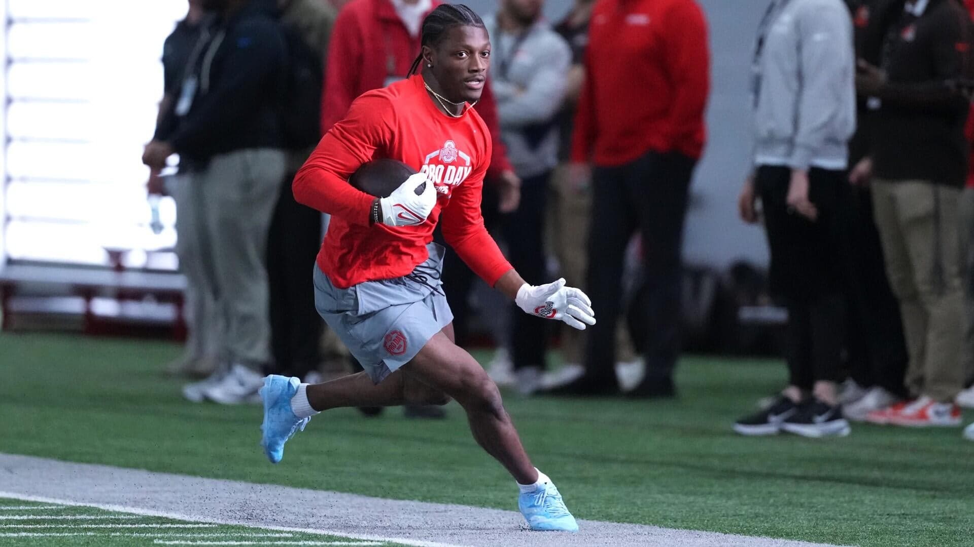 
                        Carnell Tate scouting report: Ohio State WR brings George Pickens-type skill set -- but with better hands
                    