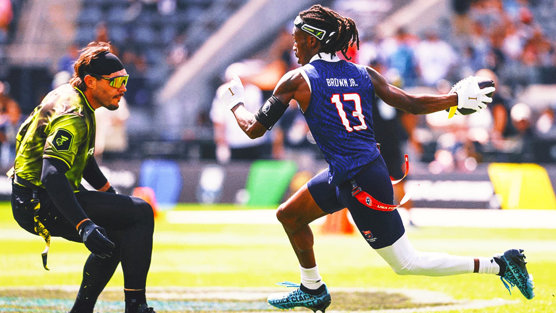 
					Team USA Stars Reveal What It Would Take for NFL Players to Master Flag Football
				
