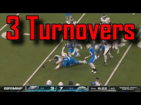 Jalen Hurts、同一プレーで2ターンオーバー